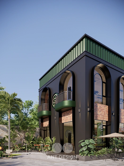 Quầy bar phục vụ cafe bida thiết kế ấn tượng