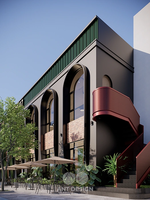 Tổng thể không gian giải trí billiards coffee