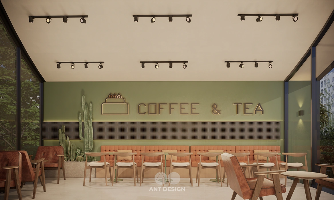 Không gian ngồi uống cafe trong nhà decor đơn giản