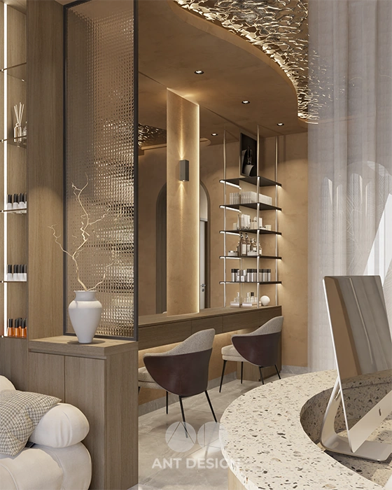 Bàn trang điểm gương led cảm ứng sang trọng