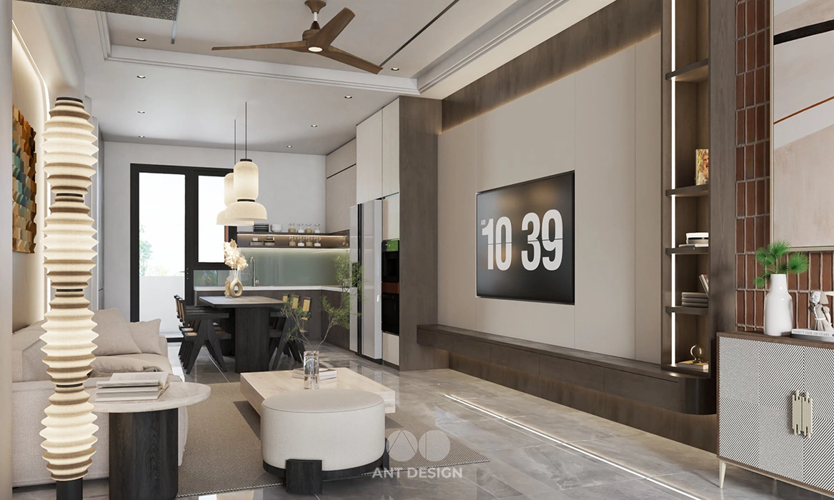 Tổng quan không gian sinh hoạt chung love land house đắk lắk