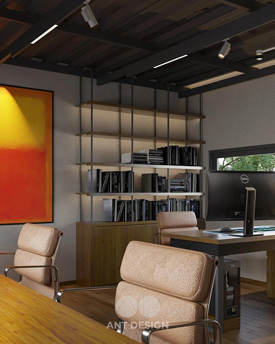 Không gian bàn họp nhỏ view cửa sổ thoáng