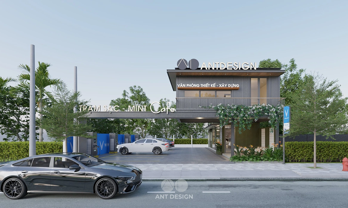 Trạm Sạc – Mint Cafe – Ant Design Office 2025