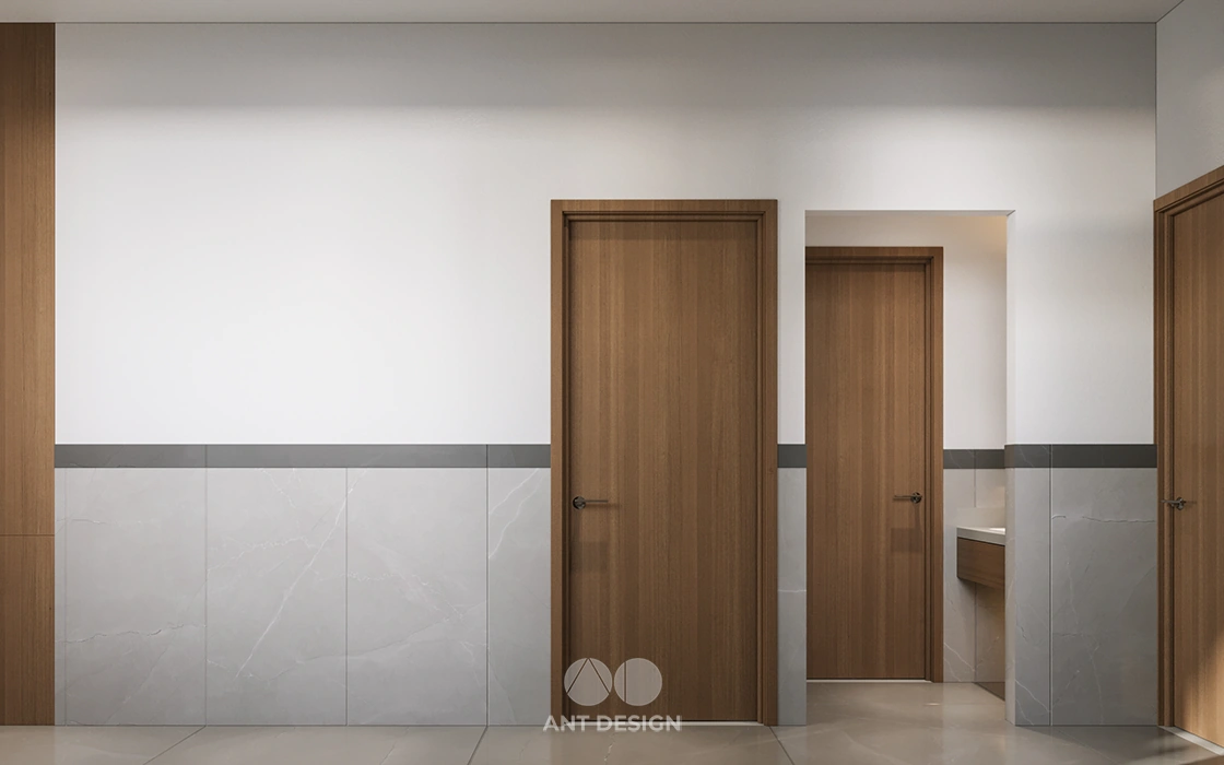 Hành lang giao thông trong nhà cấp 4 hiện đại