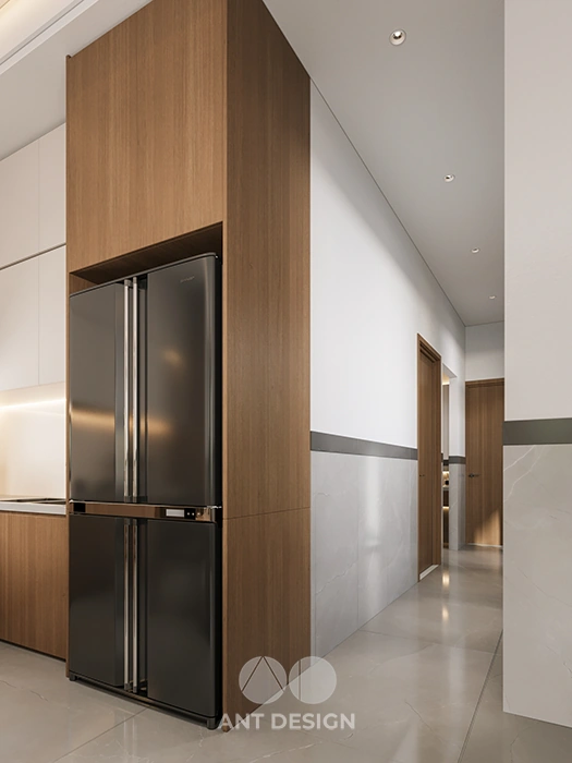 Không gian bếp nấu tiện nghi với ánh sáng tự nhiên