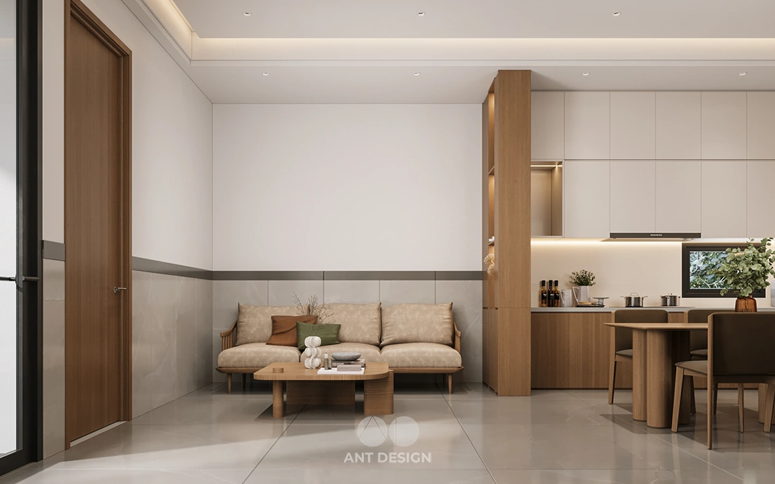 Nội thất phòng khách nhà cấp 4 hiện đại đắk lắk