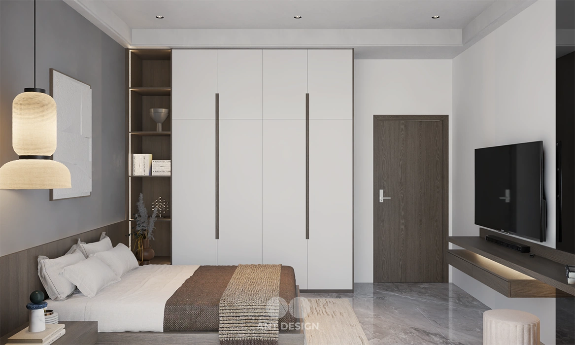 Thiết kế phòng ngủ con phong cách tối giản hiện đại