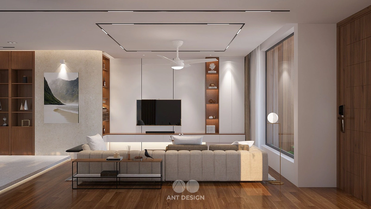 Kệ tivi gỗ óc chó kết hợp đá tự nhiên cao cấp