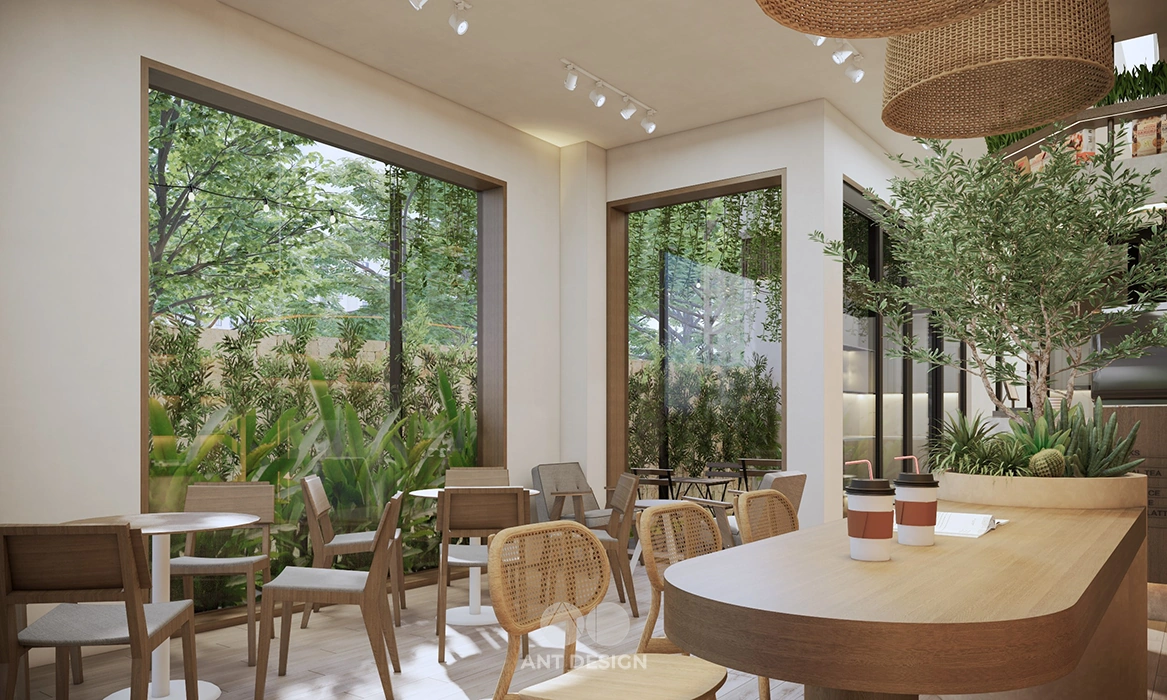 Góc cafe view sân vườn yên tĩnh thư giãn