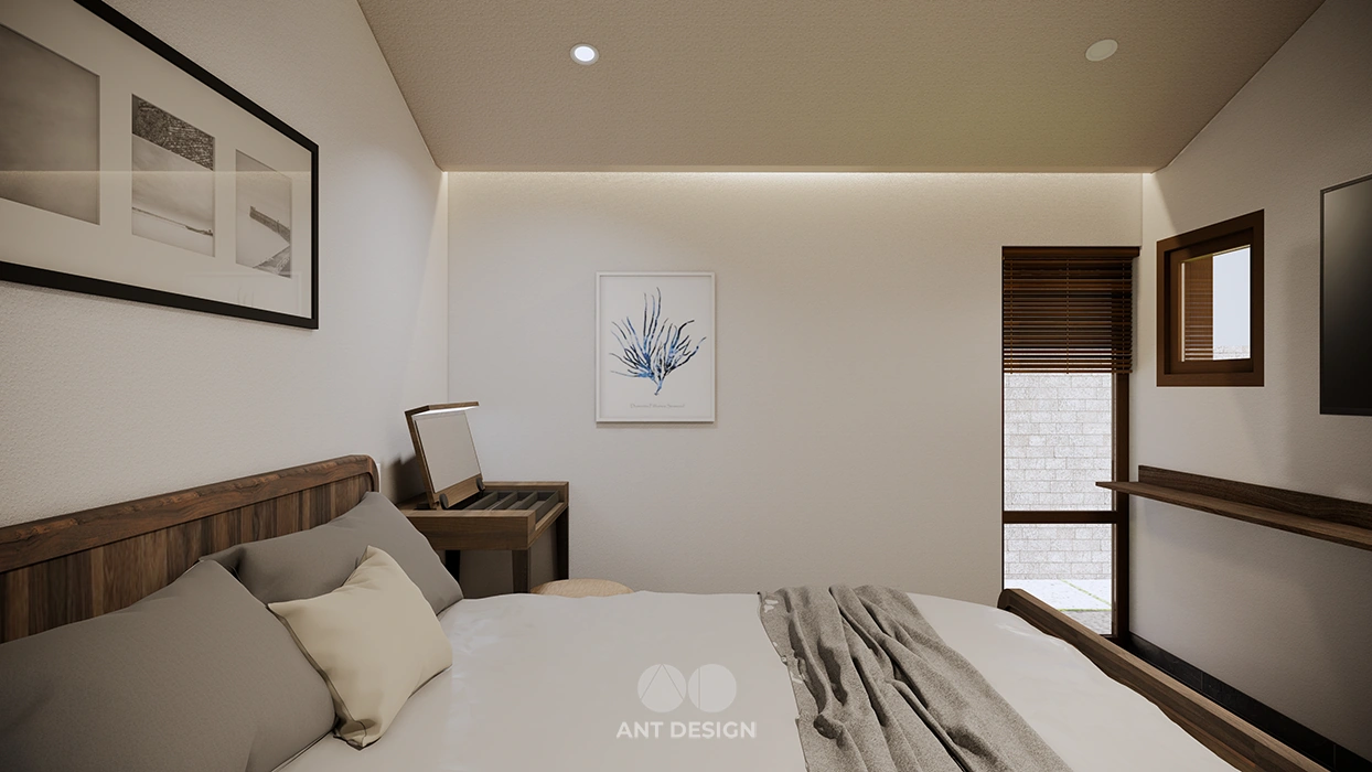 Góc trang điểm nhỏ gọn trong phòng ngủ