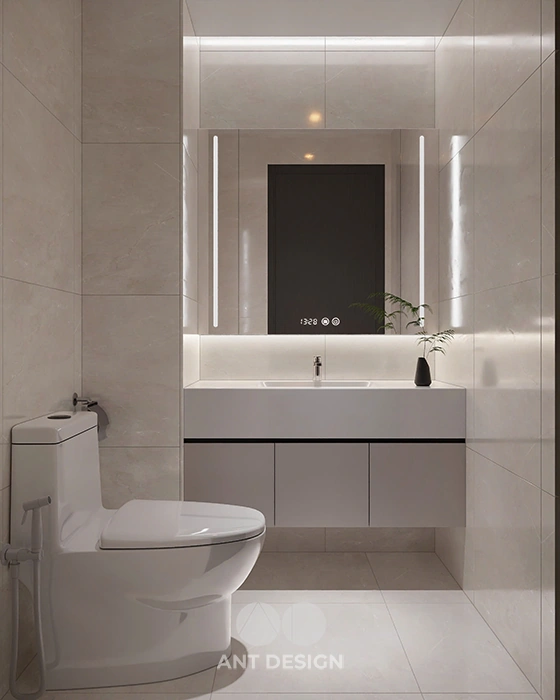 Thiết kế nhà vệ sinh nhỏ gọn gạch ốp lát cao cấp